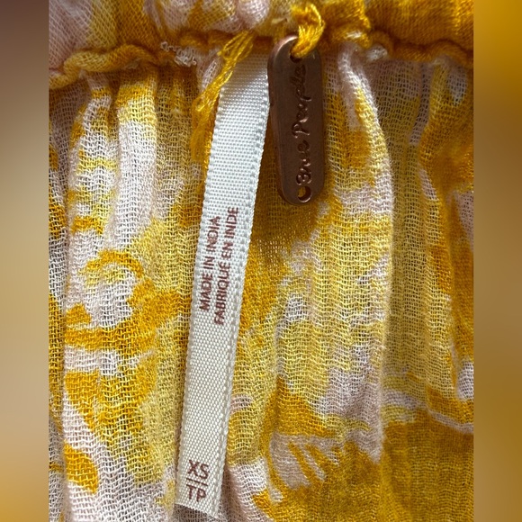 Free People Hawaii Honey Floral Women's Flowy Dress - Picture 7 of 7